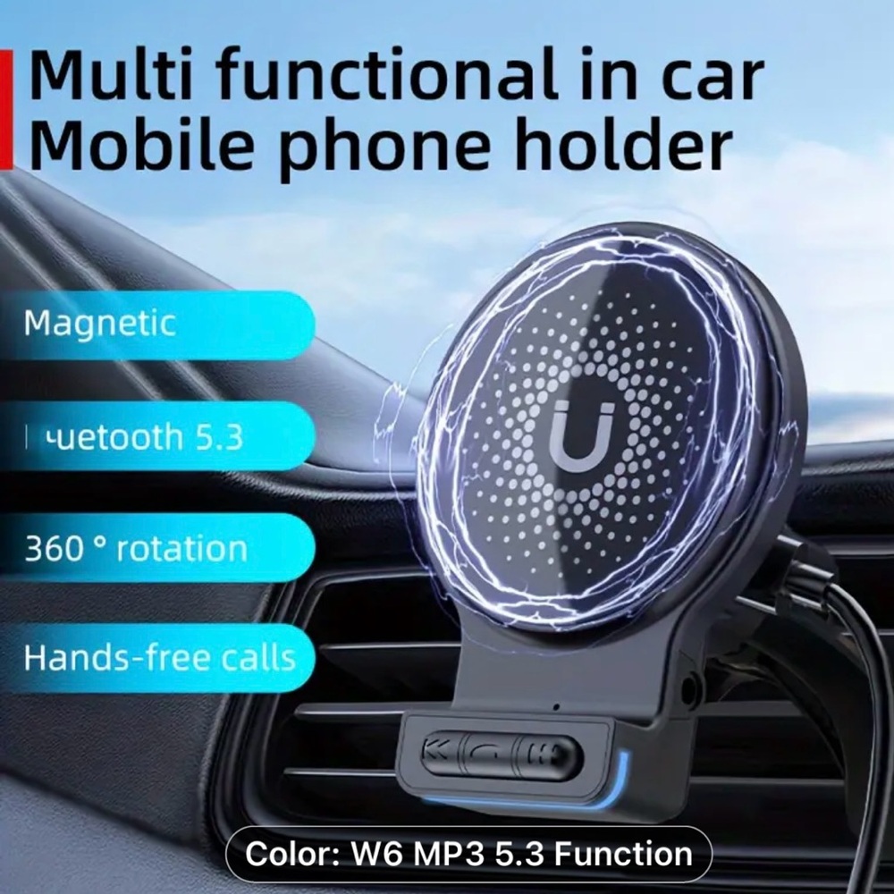 Magnetic Car Phone Holder with Bluetooth with Cooling Fan